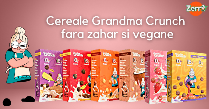 Grandma Crunch - cereale fara zahar, fara gluten si vegane