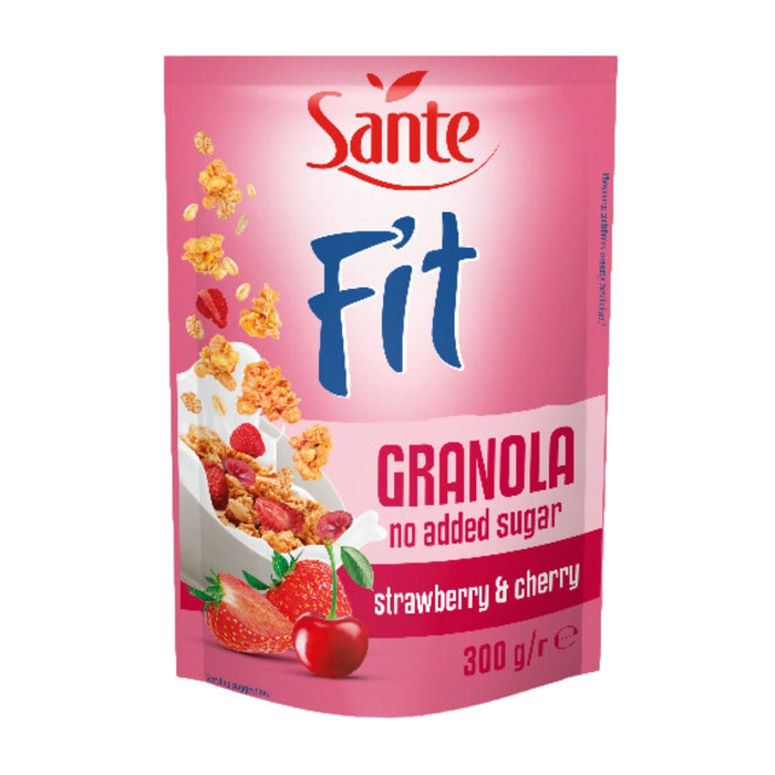 Sante Fit Granola - căpșuni și cireșe 300g