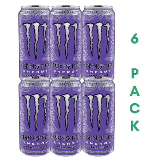 Monster Energy Ultra Violet - fără zahăr cu struguri și citrice 6 PACK x 500ml