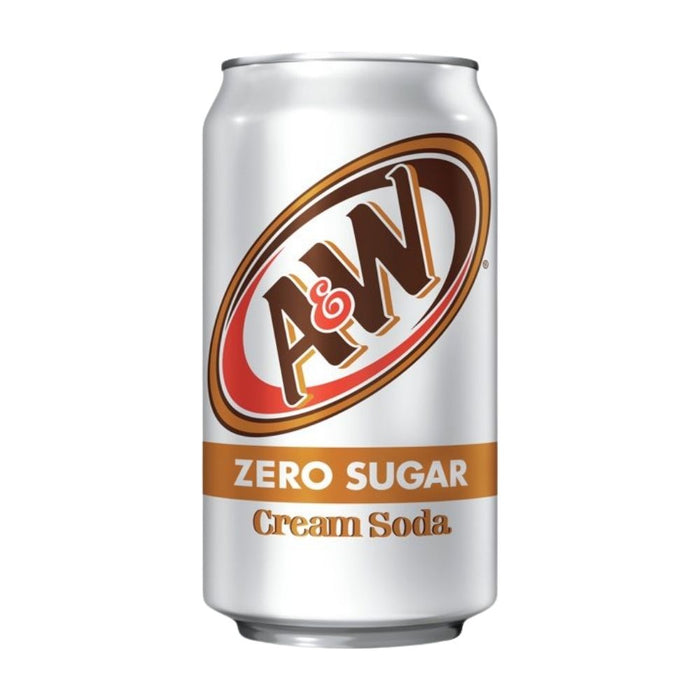 A&W USA Cream Soda - fără zahăr cu aromă de vanilie 355 ml