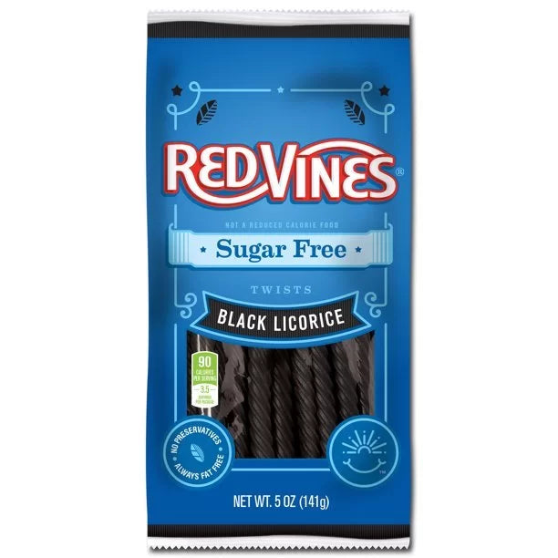 Red Vines USA Sugar Free Black Licorice – lemn dulce 141g