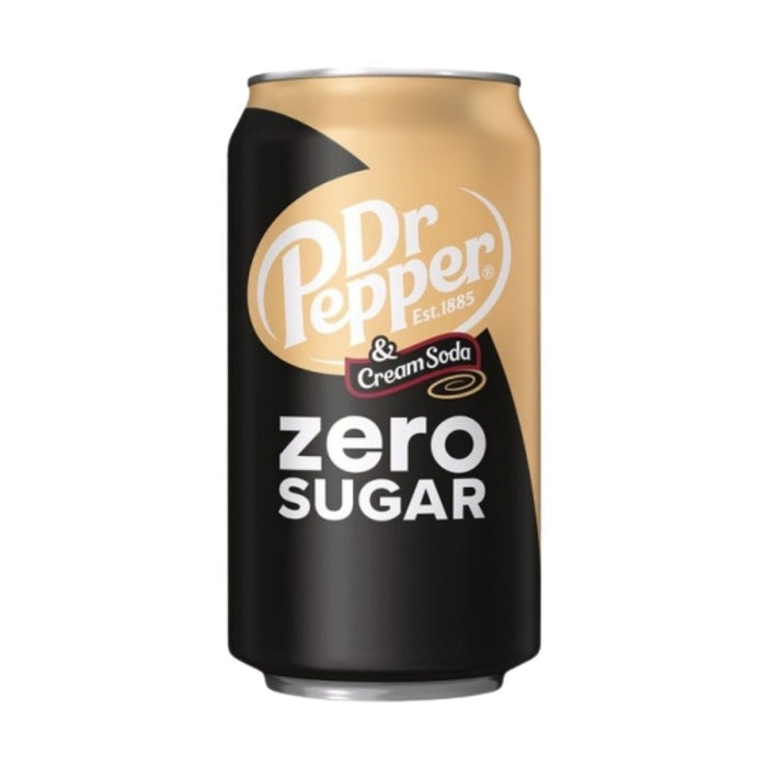Dr. Pepper USA Cream Soda fără zahăr cu aromă de vanilie 355ml